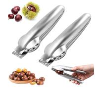 Generico Castagno Clip, 2 Pezzi Pinza Castagne, Taglia Castagne, Pinza per Castagne, Inossidabile Taglia Castagne, Coltello Castagne per Castagne, Nocciole, Noci ed Altri