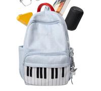 Generico Casual Backpack - Piano Print Large Capacity Bookbag, Student Laptop Carrier | Travel School College Study Bag Hiking Airplane Commuter Organizer