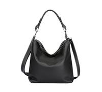 Generico Casual Large Capacity Shoulder Bag, Compatible For Women Soft Solid Color Tote Hand Sac(B)