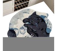 Generico Cat Bath Mat - Hugging Cat Pattern Bathroom Rug | Extra Soft Rug For Bathroom - Non Slip Backing For Kitchen, Funny Machine Wash Water Absorbent Floor Mat With Non Slip Backing For Kitchen