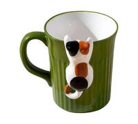 Generico Cat Ceramic Mug - Kitchen Novelty Mugs, 350ml Hot Chocolate Mugs with Comfort Handle, Drinking Mug for Afternoon Tea, Drinking Cup, Decorative Cup for Home Office, Travel Camping