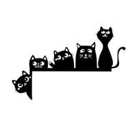 Generico Cat Door Frame Corner Decor - Front Door, Rust-Resistant Halloween Black Cat Decoration, Funny Long-Lasting Corner Ornament For Cabinet Frame, Home Entrance Wall Decor For Lovers Indoor