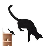 Generico Cat Door Frame Corner Decor - Front Door, Rust-Resistant Halloween Black Cat Decoration, Funny Long-Lasting Corner Ornament For Cabinet Frame, Home Entrance Wall Decor For Lovers Indoor