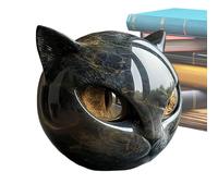 Generico Cat Figurine, Black Kitten Statue, Home Ornament, Sleek Luxury Decor Accent, Modern Sculpted Display Piece for Bookshelf Desk Bedside Cabinet Entryway Tabletop Family Living Room