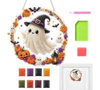 Generico Cat Ghost Gem Painting, Halloween DIY Crystal Art Decoration