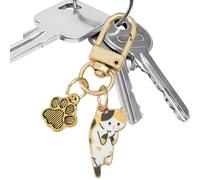 Generico Cat Keychain - Cute Kitten Keyring, Cat Lovers Keyring, Good Friend Birthday | Keychain For Cats Lovers, Women, Pets, Bag, Purse, Backpack, Gift, Jewelry, Daily Use, Accessories