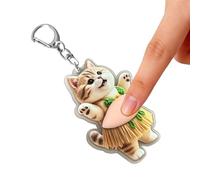Generico Cat Keychain Pendant - Soft Interactive Character, Cute Decorative Charms, Kids Backpack Hardware, Holiday Theme Keepsakes | Fun Novelty Item, Accents for School Bags Celebration Party