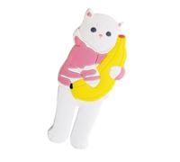 Generico Cat Magnet - 4.92 Inch Cat Fridge Magnets | PVC Cute Kitchen Magnet - Cats Magnets for Fridge Locker Home Decor Office Car Strawberry Banana Black Gray Styles