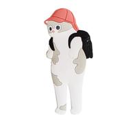 Generico Cat Magnet - 4.92 Inch Cat Fridge Magnets | PVC Cute Kitchen Magnet - Cats Magnets for Fridge Locker Home Decor Office Car Strawberry Banana Black Gray Styles