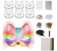 Generico Cat Masque Kit, Masque Making Set, Costume Accessories, Includes Mesh and Felt Sheets, Easy Craft Design, Complete Props, Suitable for Women, Men, Party, Cosplay, Masquerade