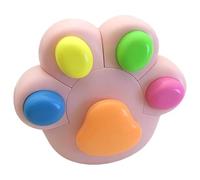 Generico Cat Paw Highlighters Set - Cute Pastel Color No Bleed Marker Pens, Smooth Ink Highlighter for Office School Notes, Journaling, Coloring, Scrapbooking and Study Planner Accessories