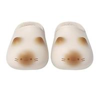 Generico Cat Paws Footprints Fluffy Plush Slippers - Height Increase Non-Slip Winter Furry Slippers, Soft Warm Cozy To The Touch for Fall (White,32 2/3)