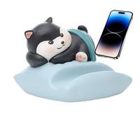 Generico Cat Phone Holder, Cartoon Phone Holder, Resin Non-slip Base Mobile Bracket Crafts Ornaments Hands-release for Dormitory Dining Table Dashboard