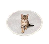 Generico Cat Scratch Mat - Cat Scratch Rug, Round Cotton Rope Mat | Washable Floor Pad With Tassel | Home Rug For Home Living Room Bedroom Playroom Entryway Apartment Dorm Porch Patio