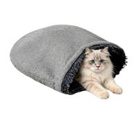 Generico Cat Sleeping Bag Plush Covered Cat Bed Washable Foldable Pet Cave