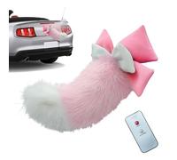 Generico Cat Tail For Car - Wireless Remote Control Self-Adhesive Wagging Decor, Playful Auto Tail Accessory, Interactive Vehicle, Quirky Automotive Ornament | Fun Attachment For Bumper Trunk