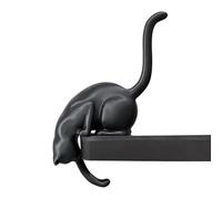 Generico Cat Wall Key Holder - Funny Decorative Hook Organizer for Entryway Storage | Resin Hanging Rack with Multi Purpose Hooks, Cartoon Wall Mounted, Cute Walls Accessory for Bags Jewelry Hats