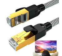 Generico Cat6 Ethernet Patch Cable - Copper High Transmission LAN Wire | Anti Interference Vertical Network Cord | High Speed Data Transfer Internet Connector for Router Modem Switch Office Home Use