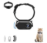 Generico Catcam Pro Pet Action Camera, Cat Cam Pro 2.0, Cat Camera Collar, 1080p HD Waterproof Wearable Camera, Pet Action Camera for Cats & Dogs (Black,64G)