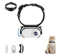 Generico Catcam Pro Pet Action Camera, Cat Cam Pro 2.0, Cat Camera Collar, 1080p HD Waterproof Wearable Camera, Pet Action Camera for Cats & Dogs (White,64G)