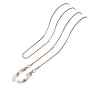 Generico Catena per Occhiali in Metallo - Cordino Antiscivolo per Occhiali e portamascherina in Stile Coreano(Rose Gold)