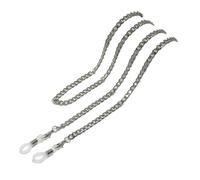 Generico Catena per Occhiali in Metallo Regolabile - Cordino Anti-Perdita per Occhiali e Supporto per Mascherina(Silver)