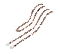 Generico Catena per Occhiali in Metallo Regolabile - Cordino Anti-Perdita per Occhiali e Supporto per Mascherina(Rose Gold)