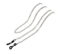 Generico Catena per Occhiali in Metallo Spesso - Corda Anti-Perdita per Appendere Occhiali e Occhiali da Sole(Silver)