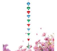 Generico Catene per Grondaie,1.2 m Prolunga in Ferro di Ricambio | con 8 Coppe Design Catene Drenaggio,per Giardino Casa, Esterno, Patio, Tetto, Drenaggio Grondaie, Albero