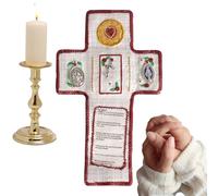 Generico Catholic Pocket Prayer Shrine | Portable Prayer Quilt, Devotional Ornament, Religious Accessory with Classic Style, Handcrafted Decoration for Christmas And Dining