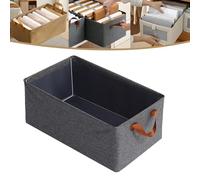 Generico Cation Multi-Functional Folding Wardrobe, Closet Steel Frame Fabric Storage Drawers, Foldable Jeans Organizer for Closet, Ultra Space Clothes Drawer Organizer Closet with Handle (Grey)