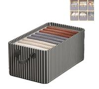 Generico Cation Multi-Functional Folding Wardrobe, Foldable Wardrobe Storage Box, Ultra Space Clothes Drawer Organizer Closet with Handle, Cloth Steel Frame Storage Box for Bedding and Toys (D,1PCS)
