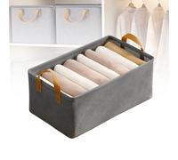 Generico Cation Multi-Functional Folding Wardrobe, Folding Wardrobe Storage Box, Large Ultra Space Clothes Drawer Organizer, with Handle for Various Bedding (Gray A)
