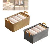 Generico Cation Multi-functional Folding Wardrobe, Pickelect Storage Boxes, Foldable Jeans Organizer for Closet, 18.5"x11"x7.87", Ultra Space Wardrobe Clothes Organizer with Handle (Mix)