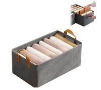 Generico Cation Multi-functional Folding Wardrobe, Pickelect Storage Boxes, Stackable Shelf Storage Baskets, Ultra Space Clothes Drawer Organizer Closet with Handle (Gray)