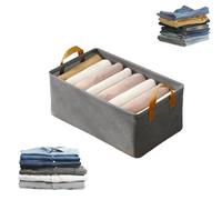 Generico Cation Multi-Functional Folding Wardrobe, Pickelect Storage Boxes, Wardrobe Pants Storage Container, Ultra Space Clothes Drawer Organizer Closet, Stackable Storages Box for Clothes (grey)
