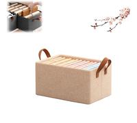Generico Cation Multi-Functional Folding Wardrobe, Ultra Space Clothes Drawer Organizer Closet with Cationic Steel Frame Storage Box Handle for Home Organizer (Beige,M)