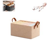 Generico Cation Multi-Functional Folding Wardrobe, Ultra Space Clothes Drawer Organizer Closet with Cationic Steel Frame Storage Box Handle for Home Organizer (Beige,L)