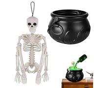 Generico Cauldron Bowl, Halloween Kitchen Decoration, 480g Festival Party Container, Witch-Themed Table Accessory Prop, for Indoor Outdoor Room House Offices Classroom Summer Ghost Events Setup