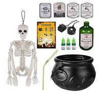 Generico Cauldron Bowl | Halloween Party Decor | Halloween Candy Bowl | Multifunctional Black Candy Bucket | Outdoor Holiday Decorations for House Classroom Table Festival Outdoor Summer Home Witches