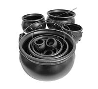 Generico Cauldron di nozze - Black Hallowween Bonbons 10 -fece | Chauudron Witch Style | Caldaia portatile | Accessorio per feste versatile per ufficio | Scaffale o armadio per regali e festività