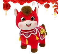 Genérico Cavallo Di Peluche | 20 cm Bambola di Design Cinese e Adorabile | Giocattoli Di Peluche Di Cavallo | Per Adulti Bambini E Ragazze Decorazione Casa Divano Compleanno Festa Favore Capodanno