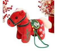 Generico Cavallo di Peluche Animale di Peluche - 2026 Ornamento di da Collezione | Animale di per Capodanno Cinese - Per Uso In Casa Camera Da Asilo Viaggio E Automobile