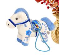 Generico Cavallo Giocattolo Morbido - 2026 Ornamento In Peluche Morbido E Accogliente - Giocattolo Per Il Capodanno Cinese | Per La Casa Il Soggiorno La Camera Dei Bambini E Viaggio
