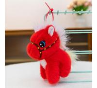 Generico Cavallo impaiato animale portachiavi cavalli peluche animale cartone animato giraffa ciondolo simpatico pony decorazioni da appendere donkey piccola bambola