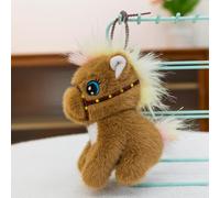 Generico Cavallo impaiato animale portachiavi cavalli peluche animale cartone animato giraffa ciondolo simpatico pony decorazioni da appendere donkey piccola bambola