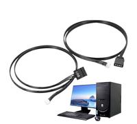 Generico Cavi PC RGB - Striscia Conversione Lampada 3 e 4 Pin - Connettore LED Esteso per PC Monitor Luci Ventola Barche