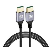 Generico Cavo 2.1 - Cavo 8K/60 Hz Con HDR Dinamico | Professionale Ad Altissima Velocità Da 48 Gbps | Per Laptop, Giochi, Monitor, TV, Computer, Proiettori, Atmos Ecc