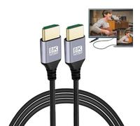 Generico Cavo 2.1 - Cavo 8K/60 Hz Con HDR Dinamico | Professionale Ad Altissima Velocità Da 48 Gbps | Per Laptop, Giochi, Monitor, TV, Computer, Proiettori, Atmos Ecc