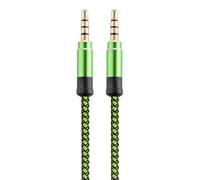 Generico Cavo Audio Da 3,5 Mm, Audio Intrecciato In Nylon Da 3,5 Mm Da 1,5 Per Auto - Suono Hi -fi, Adattatore Di Ingresso AusiliarioAux Maschile Per Cuffie, Auto E Stereo Per La Casa